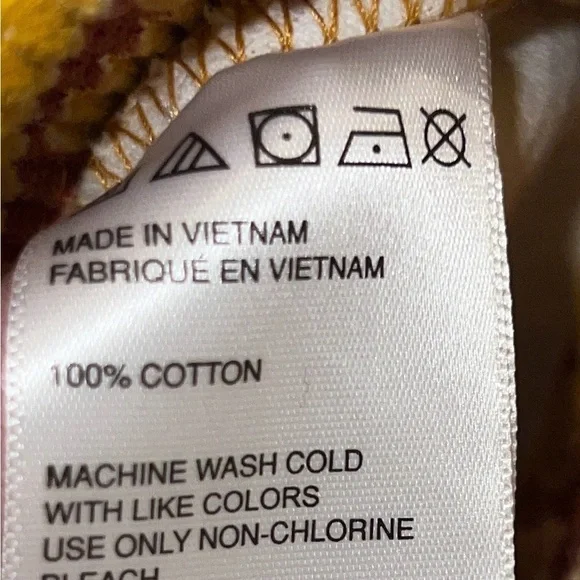 Urban Outfitters Neutral Floral Geometric Y2K Cropped Cotton Jacket Yellow M - Picture 6 of 8